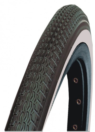 Buitenband Dutch Perfect 24 x 1 3/8" / 37-540 - zwart met reflectie