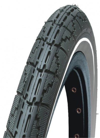 Buitenband Dutch Perfect 28 x 1.75" / 47-622 - zwart met reflectie