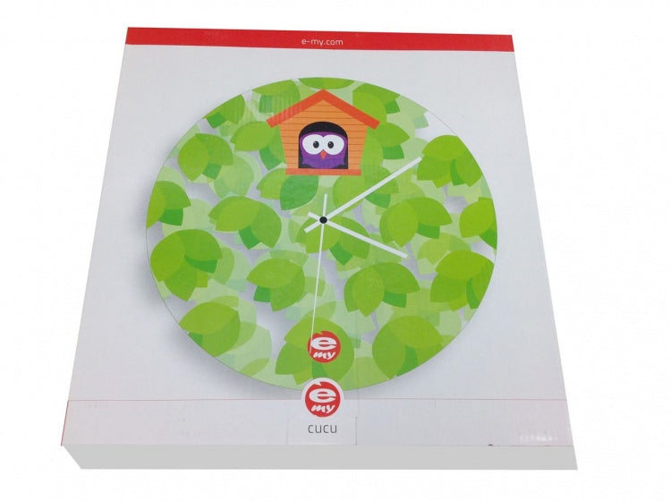 wandklok Carpediem junior 35 cm glas groen