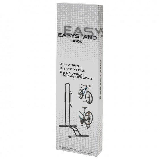 fietsenrek met display- en reparatiestandaard zwart