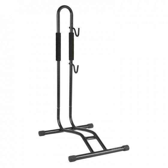 fietsenrek met display- en reparatiestandaard zwart