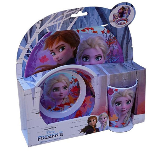Frozen 3-delig Melamine set zonder rand
