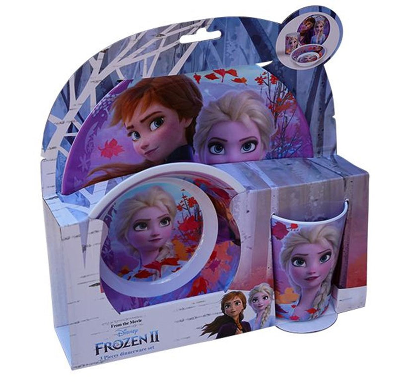 Frozen 3-delig Melamine set zonder rand