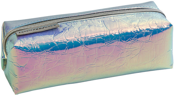 etui Flip Flop junior 21 x 8 cm polyester zilver