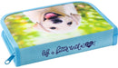 etui Hond junior 19,6 cm polyester blauw 42-delig