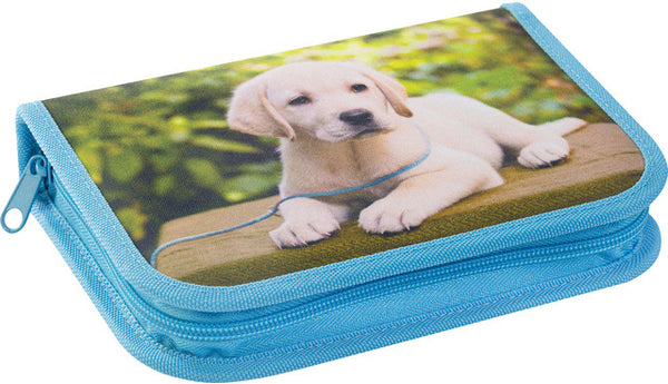 etui Hond junior 19,6 cm polyester blauw 42-delig