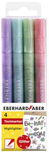 markeerstiften Pastel Glitters 1-5 mm 4 stuks