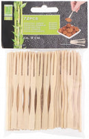 Bamboe Eco Cocktailvorkjes 9 cm 72 Stuks