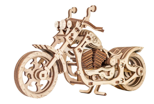 modelbouwpakket Motorfiets 22 cm hout 152-delig
