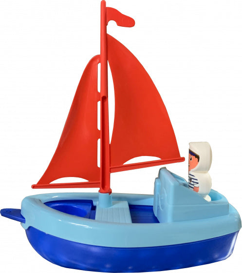 boot met figuur blauw 22 cm