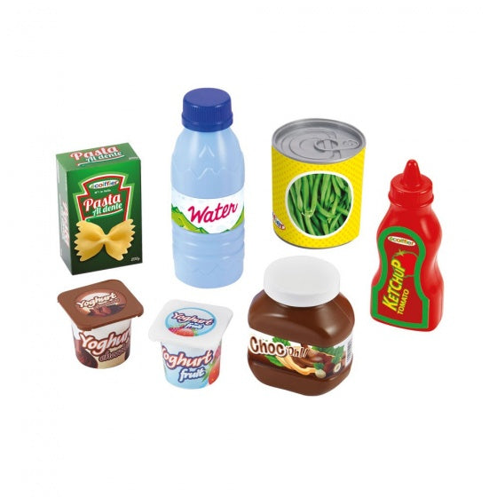 mandje met eten 7-delig groen