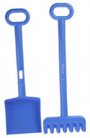 schep en hark 30 cm blauw