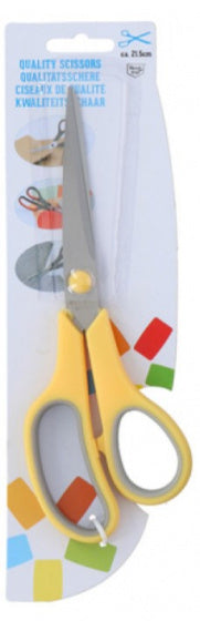 schaar 27 cm geel