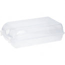 schoenendoos 36x21x13 cm kunststof doorzichtig