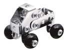 bouwpakket Metal Bricks buggy staal chroom 42-delig