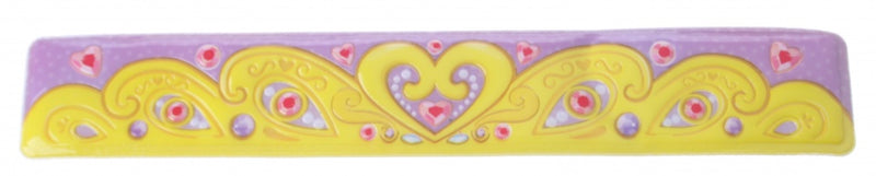 klaparmband hart meisjes paars/geel 22 x 3,5 cm