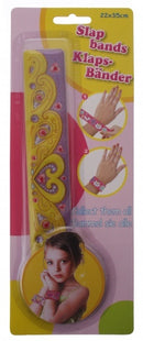 klaparmband hart meisjes paars/geel 22 x 3,5 cm