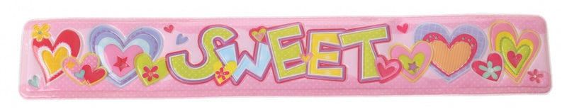 klaparmband sweet meisjes lichtroze 22 x 3,5 cm