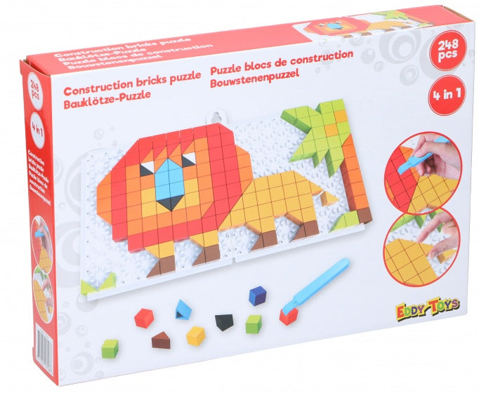 mozaïekpuzzel 4-in-1 junior rood 248-delig