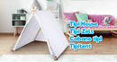 speeltent Tipi 116 x 110 x 100 cm jongens wit