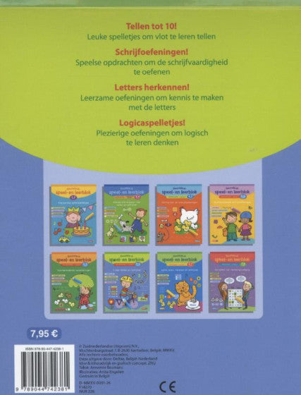 Reuzeleuk speel- en leerblok  Ik leer tellen en schrijven 5-