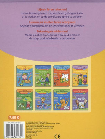 Reuzeleuk speel- en leerblok  Voorbereidende schrijfoefening