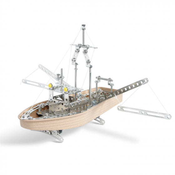 constructieset zeilboot 35 x 29 x 5 cm beige 292-delig