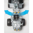 constructieset bosbouwvoertuigen staal zilver 502-delig