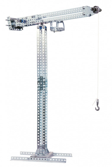 constructieset hijskraan staal zilver 522-delig