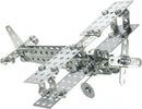 constructieset vliegtuig 18,5 x 6,5 cm staal 170-delig