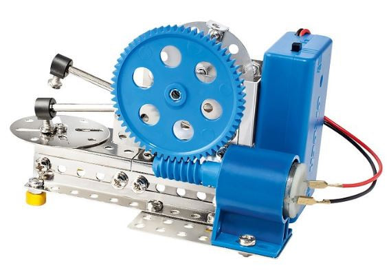 bouwset Tandwiel staal blauw/zilver 250-delig