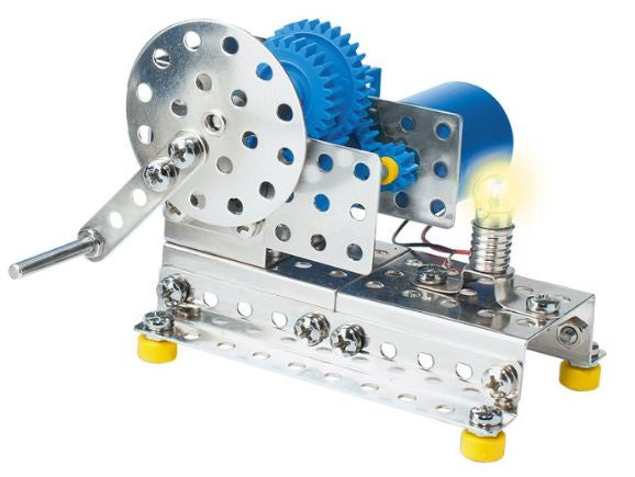 bouwset Tandwiel staal blauw/zilver 250-delig