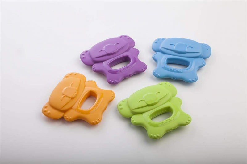 bijtring eKolly junior 8 x 9 cm biologisch oranje