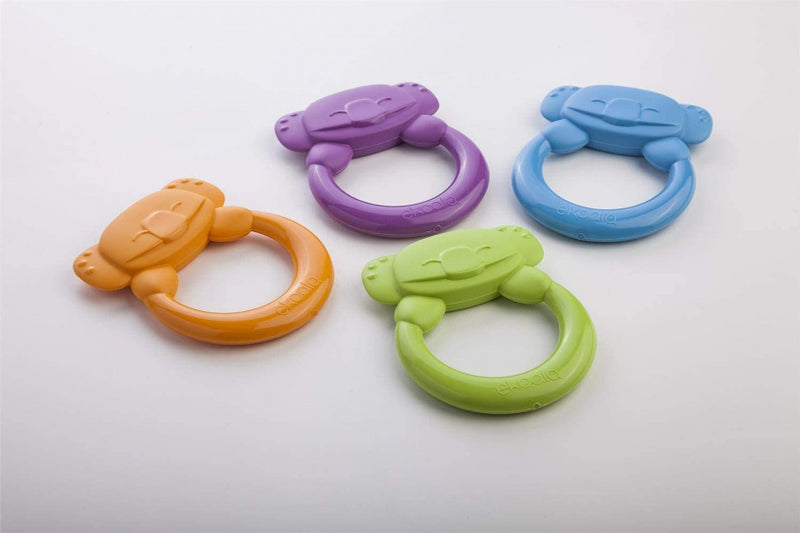 bijtring eKummy junior 12 x 9 cm biologisch blauw