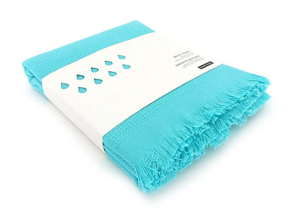 strandlaken Go organisch katoen 200x100 cm turquoise
