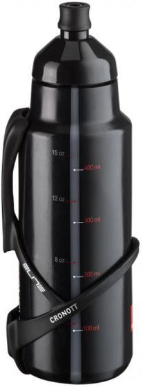 bidon en houder Crono TT 400 ml zwart 2-delig