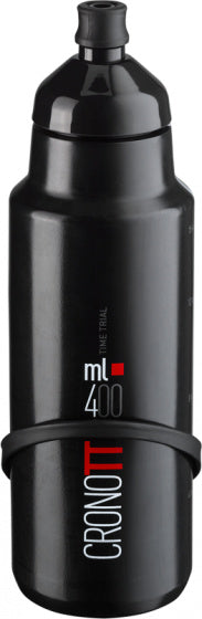 bidon en houder Crono TT 400 ml zwart 2-delig