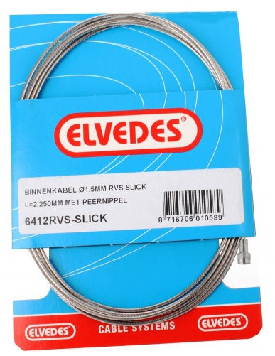 binnenkabel rem achter 6412 RVS 2250 mm zilver