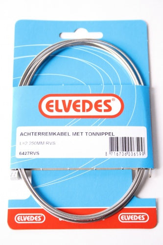 Rem binnenkabel Elvedes 2250mm RVS ø1,5mm T-nippel (op kaart)