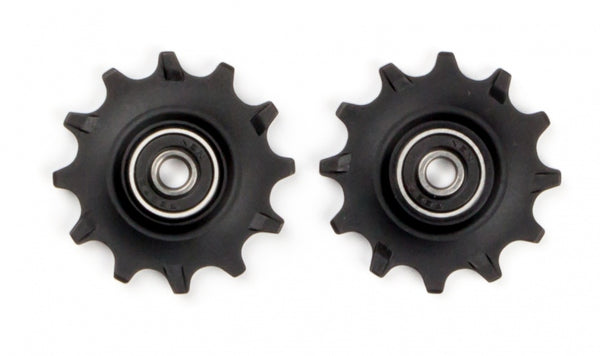 Derailleurwieltjes 2 x 12 tands Elvedes met standaard afgedichte lagers