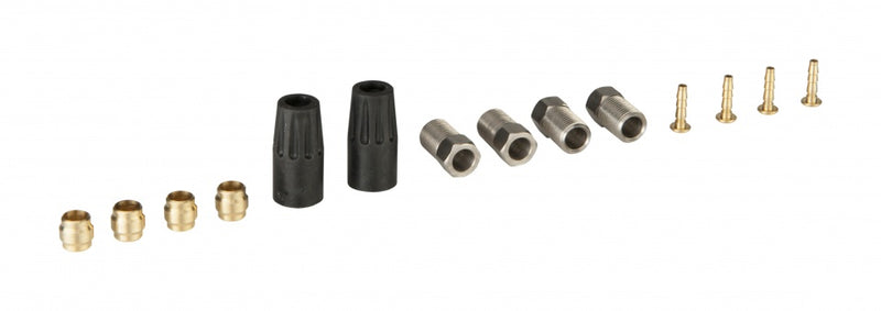 Hydraulische onderdelen kit 1 Elvedes M8 + M8 RVS voor Elvedes hydraulische leiding (op kaart)