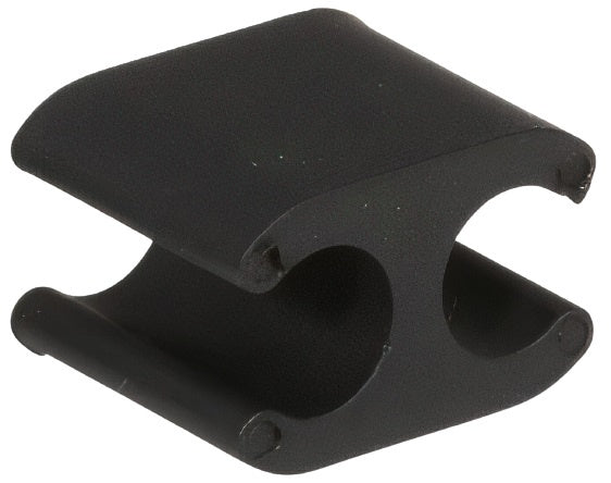 Kabelclips Elvedes Duo PVC  5,0 mm + 5,0 mm - zwart (50 stuks)