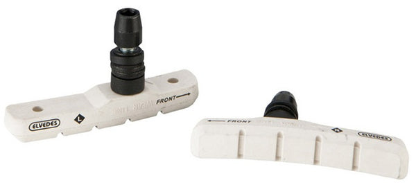 Remblokset Elvedes V-brake 72 mm - wit (op kaart)