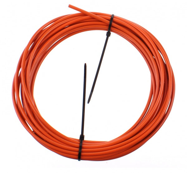 Buitenkabel (rem) Elvedes met teflon voering ø4,9mm - 10 meter op rol - oranje