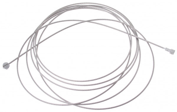 Rem binnenkabel Elvedes 2250mm 7×7 draads RVS ø1,5mm met V-nippel ø5,5 × 10 en T-nippel ø7 × 6mm