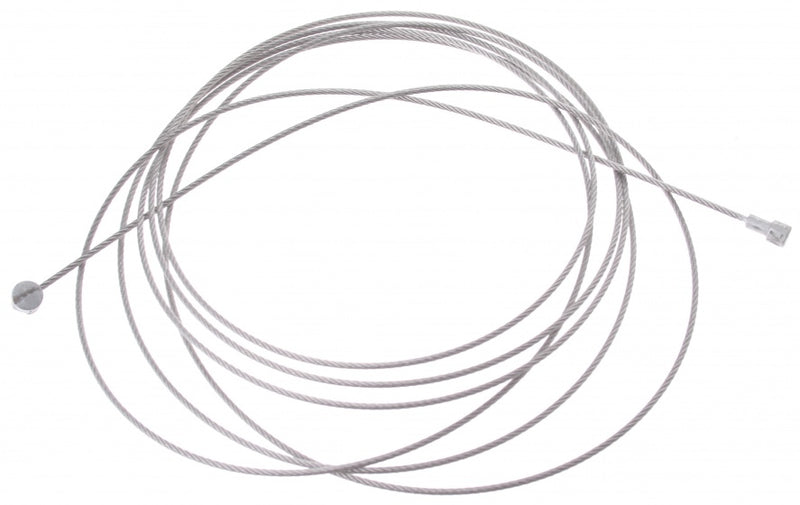 Rem binnenkabel Elvedes 2250mm 7×7 draads RVS ø1,5mm met V-nippel ø5,5 × 10 en T-nippel ø7 × 6mm