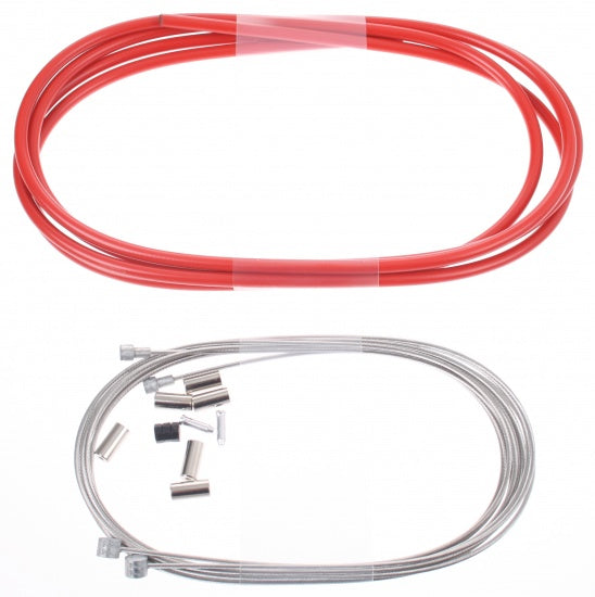 Rem kabelkit Elvedes ATB / race compleet - rood (in doosje)