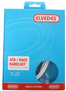 Rem kabelkit Elvedes ATB / race compleet - wit (in doosje)