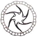 remschijf 160 mm 6 gaats zwart /zilver staal