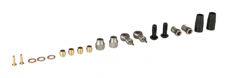 Hydraulische onderdelen Kit 2 M8 + banjo RVS voor Elvedes hydraulische leiding (op kaart)